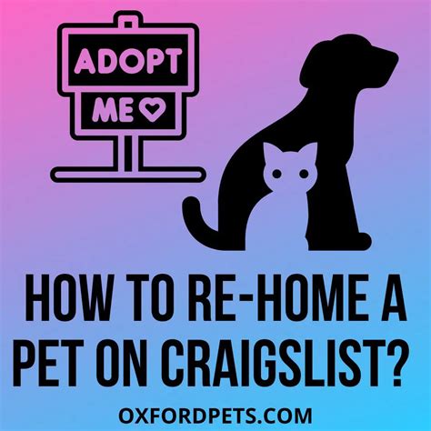 Make it appropriate to look so that it becomes easy for you to look for a new family for your <strong>pet</strong>. . Rehoming pets on craigslist